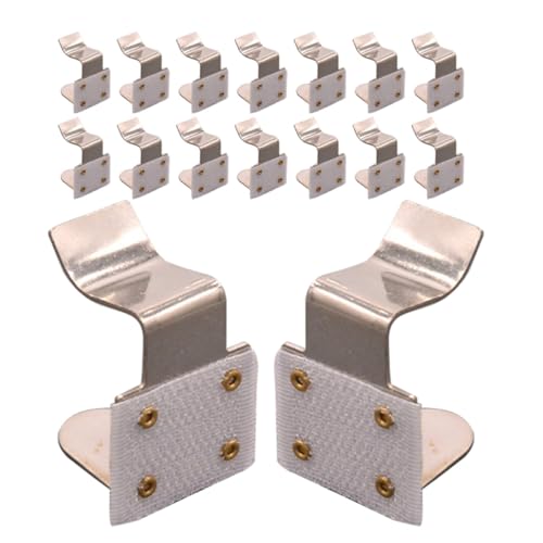 Angoily Lot de 20 Pinces Métalliques 2,5 Cm pour Nappe, Résistantes au Vent, Clips pour Housse de Nappe Épaisse, Fixation Sécurisée pour Table de Pique-niques et Table de Réunion