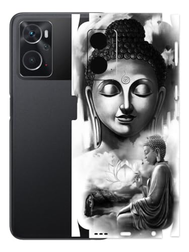 Image of AtOdds - Mobile Back Skin Sticker Wrap Compatible with Oppo K10 (4G) (Coverage - Back+Camera+Sides) (Buddha)