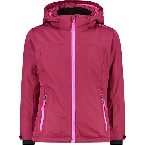 CMP - Kinder-Skijacke aus Twill mit abnehmbarer Kapuze, Sangria-Lila Fluo,...