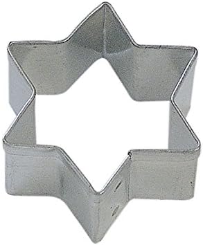 R&M Mini Star - Cortador de galletas de seis puntos en acero estañado duradero, económico