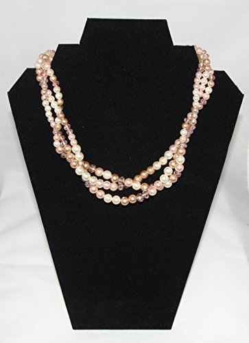 Avon Rose Pearlesque Statement Necklace