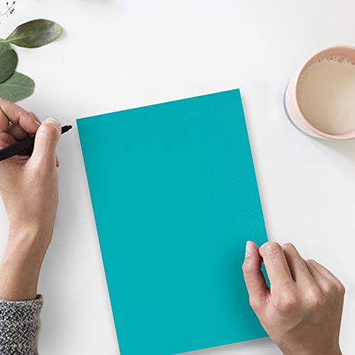 JAM PAPER Colored 65lb Cardstock - 8.5 x 11 Coverstock - 176 gsm - Sea Blue Recycled - 50 Sheets/Pack by JAM Paper - Used condition - Image 3