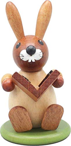 Artisanat des Monts Métallifères : authentique lapin de Pâques en bois