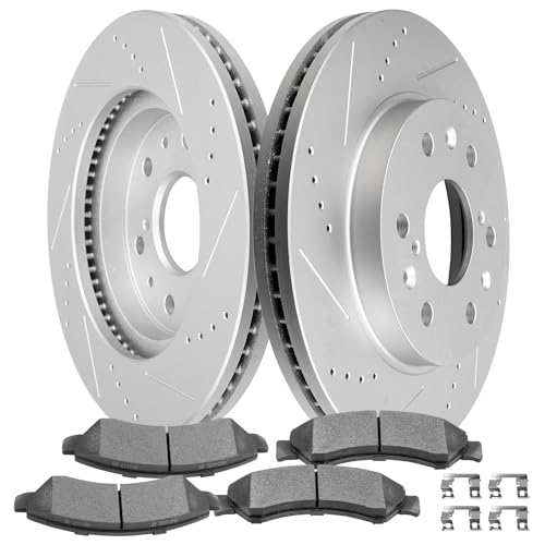 Image of SCITOO Front Brake Kits Drill & Slotted Brakes Rotor Brake Pads:55097;D1092