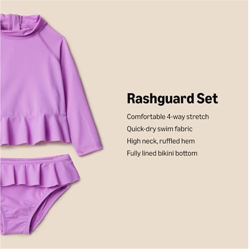 Amazon Essentials Baby Girls' Rashguard Set2