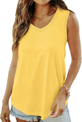KISSMODA Womens Flora Print Tank Tops Ribbed Summer Shirt Sleeveless Summer Casual Women Blouses(S-3XL)