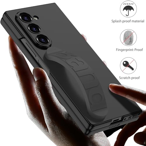 Étui avec dragonne pour Galaxy Z Fold6 gris rigide antichoc - 2