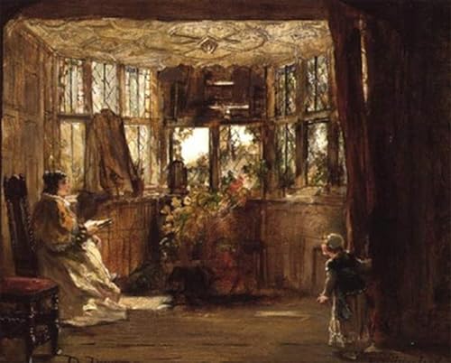 Pintura decorativa Robert Alexander cuadro l'interruzione pared comedor 60x90