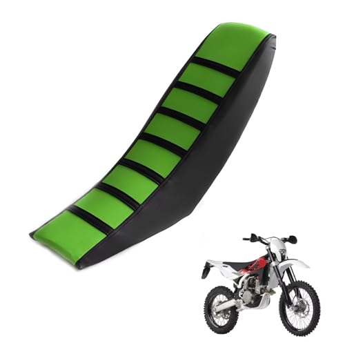 generisch sitzbankbezug Motorrad kompatibel mit Husqvarna TE 310 2008-2012,Sonnenschutz und Anti-Rutsch,Motorradzubehörsitzbankbezug Motorrad (Black Green)