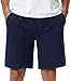 Comilaka Herren Textur Kurze Hosen Männer Sommer Casual Shorts Elastische Taille Freizeitshorts mit Taschen