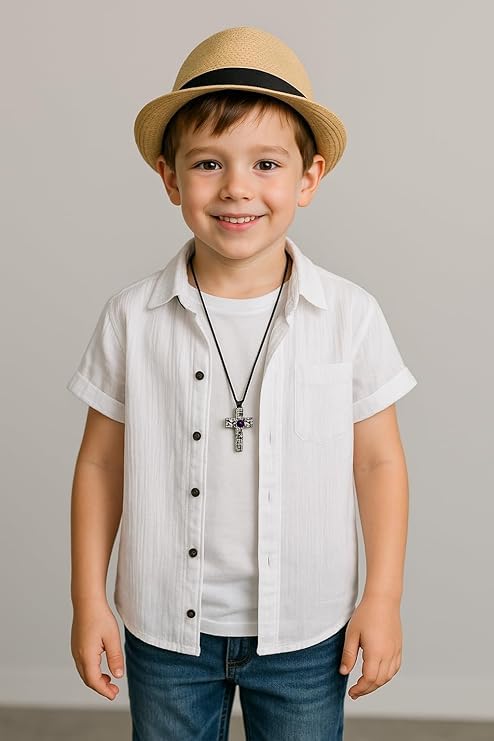 Image of Boys Regular Fit Solid Casual Shirt with Spread Collar - Comfortable Shirts