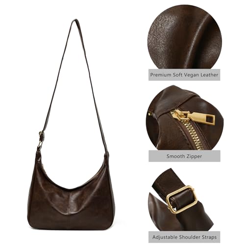 Bolso bandolera vegano suave para mujer miniatura 6
