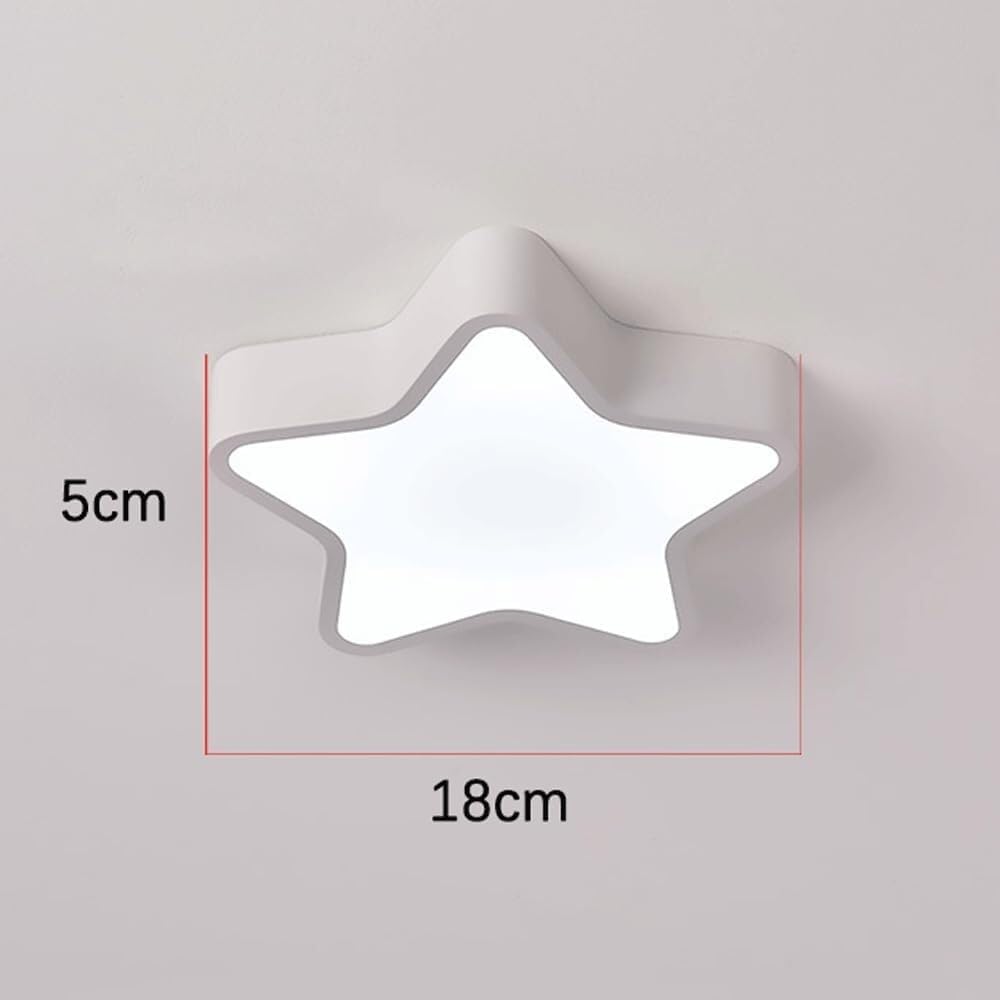 18cm Small Ceiling Light LED Acrylic Ceiling Lamp Cool White 6000K Lighting Fixtures Star Ceiling Chandelier for Bedroom Kitchen Living Room Study Hallway Asile Lamp Corridor Lights