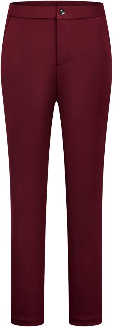 MODFUL Women's 2 Piece Business Suit Set One Button Solid Color Blazer Trouser Suit - Image 4