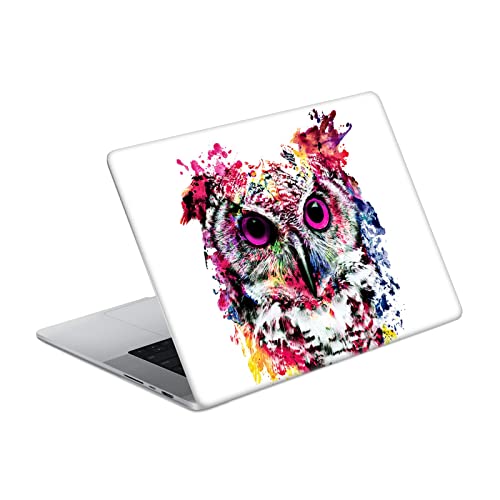 Skin MacBook Pro 16 A2485 avec autocollant vinyle hibou et protection anti-rayures au style animalier