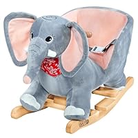 Deuba Spielwerk® Rocking Animal Children Plush Swing Toy Rocker Kids Gift with Sound
