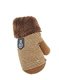 Se puede lavar a máquina. Manoplas de nieve para niños de 6 a 15 meses con forro polar beige beige Talla:talla única