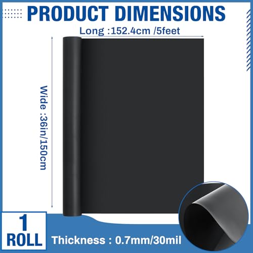 Image of Amylove 36 inch x 5 ft Extra Large Magnetic Sheets for Crafts Non Adhesive 30 Mil Flexible Sheets for Die Cuts Arts Crafts Refrigerator and Metal Cutting Die Storage