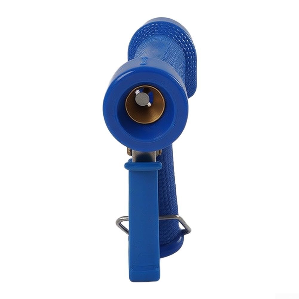 Boquilla de latón para riego de césped, cabezal de pulverización ajustable de 180 mm, color azul (rosca externa)