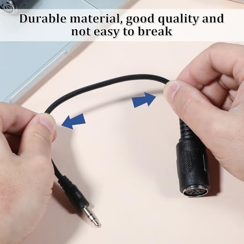 2 Boîte du type A MIDI à 3.5mm Adaptateur, 14" MIDI Femmes TRS 3.5mm Convertisseur audio de câble de cassure pour homme BMIDI-5-35 Type A TRS Hommes 5-pin DIN Câble Ultra-petits Plugs pour les claviers Synths DAWs