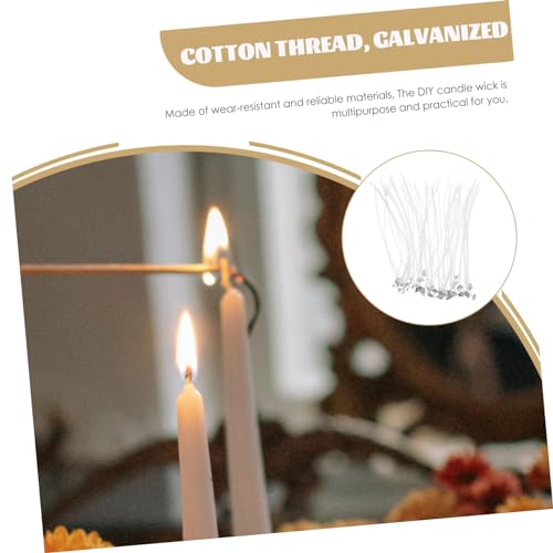 Mechas para velas de algodón para DIY, 50 unidades miniatura 6