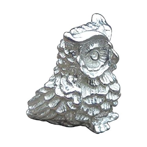 Kiwi en France Hooty Owl Figurine Handcast In Fine Pewter Cover