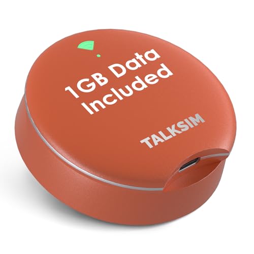 TALKSIM UFO Mobile Hotspot with 1GB Data, WiFi 6 & 4G LTE Portable WiFi Hotspot Device MiFi for