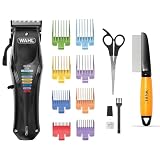 WAHL Animal Color Pro – Schermaschine mit farbcodierten Aufsteckkämmen, netz- und akkubetriebene Schermaschine für Hunde, + WAHL Grooming Comb – Fellkamm für Hunde und Katzen, minimales Ziehen