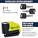 URBAN UR6 Hi-Tech Motorcycle Disc Lock with Smart Alarm | Best Value | 120dB, LED, Warning, A+ Sensitivity, Truly Waterproof, Long-Life CR2 Battery, Carried Locked, Bike Anti Theft Wheel Brake Locks