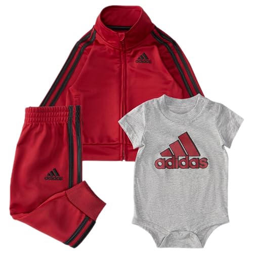 Ensemble en tricot adidas bébé rouge pour les sorties en famille