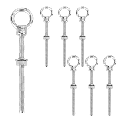 Cáncamos M8 x 100 mm de acero inoxidable para equipamiento náutico y terrazas