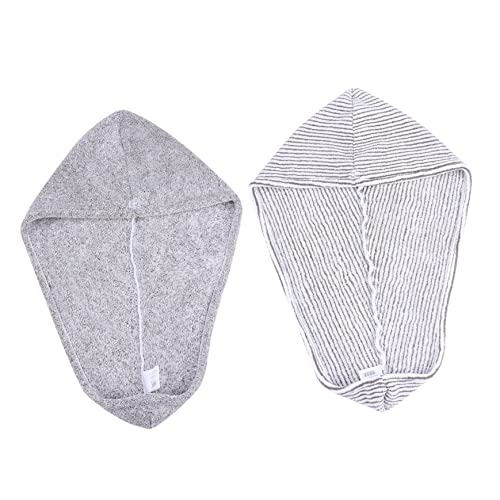 PartyKindom 2pcs Women's Hair Drying Cap Fast Drying Absorbent Shower Cap Home Use Hair Dryer Towel