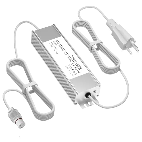 36V Waterproof Power Supply for Govee Permanent Outdoor Lights Only Compatible with Govee H705A H705B H705C Power Adapter Cord 3 Pin White(Non-Compatible Barrel connectors)