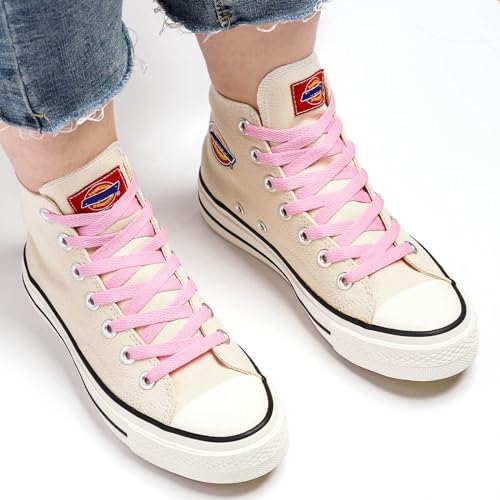 Image of Stepace [2 Pairs Flat Shoe Laces for Sneakers 30 inch-72 inch Length 26 Color Shoelaces