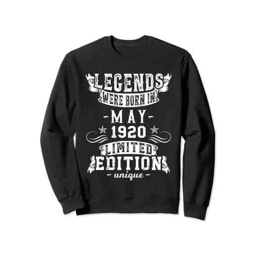 Cumpleaños Mayo 1920 Edición Limitada Regalo Legend May Sudadera
