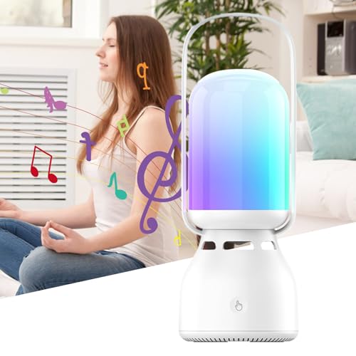 Lampe de camping avec enceinte intégrée et 3 modes d'éclairage extérieur