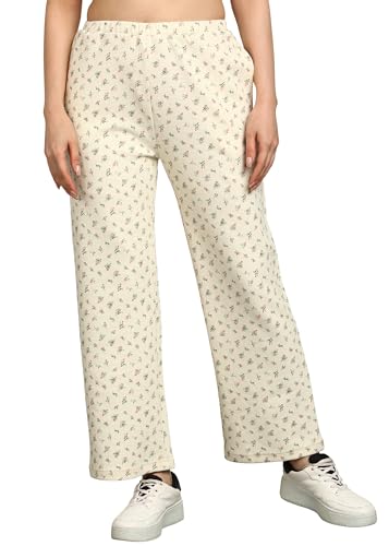 Image of Alan Jones Clothing Women's Straight Fit Mid Rise Solid Stretch Waffle Straight Pants