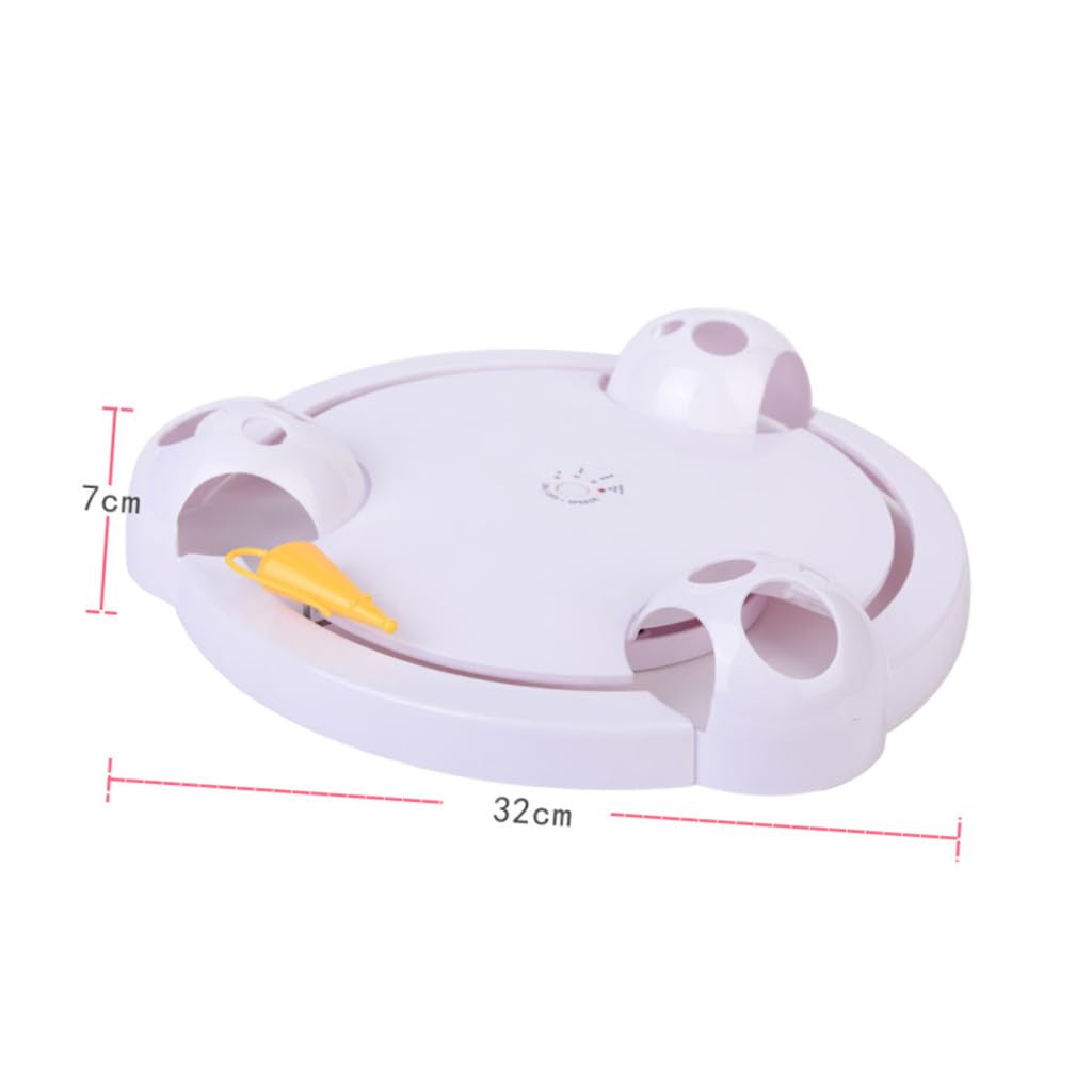 ibasenice Juguetes para Gatos Eléctricos Automáticos De Juguete Giratorio para Gatos Interactivo para Casa