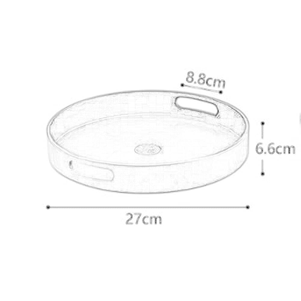 Organizador de Especias Lazy Susan Plato Giratorio con asa Bandeja de Almacenamiento giratoria de 360 ​​° para Cocina Organizador de condimentos Nevera Bambú Blanco/Marrón/Verde