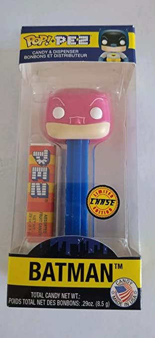 Funko POP PEZ Candy Character - Dispensador de caramelos diseño de Batman color rosa