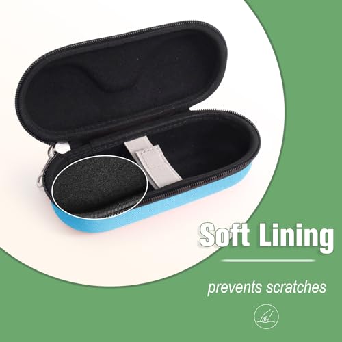Image of Bukere Sunglasses Case, Hard Shockproof Glasses Case with Secure Strap & Carabiner Hook, Eyeglasses Storage Organizer