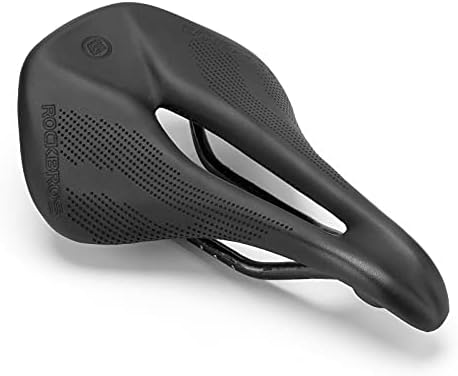 ROCKBROS Bike Seat Lightweight Carbon Fiber Bike Saddle Comfortable Road Bike Seat Bicycle Accessories for Men Women Pneumatic Cycling Saddle Cushion Shock Absorbing for Road MTB Mountain Bikes