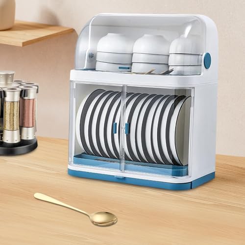 Escurridor de platos de 2 niveles compacto: optimiza el espacio de tu cocina 8