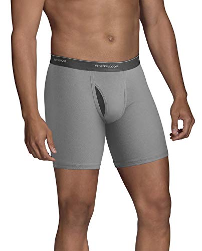 Fruit of the Loom Mens Coolzone Boxer Briefs Extended Sizes 4 Pack, 2XL Black/Grey2