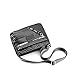 MODELISA - Bolso Bandolera Acolchada Estilo Casual Con Letras Para Mujer (Negro)