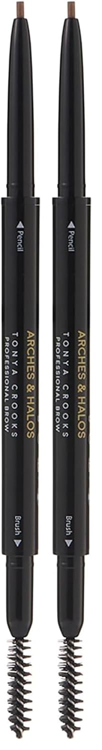 Arches & Halos Micro Defining Brow Pencil - For a Fuller and More Defined Brow, Long-Lasting, Smudge Proof - Vegan and Cruelty Free Makeup - Sunny Blonde, 0.003 oz (Pack of 2)