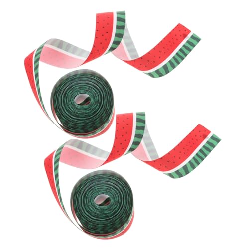 Ruban à motifs de fruits polyester bord armé pour emballage cadeau