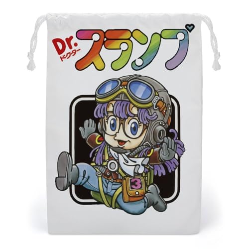 巾着袋 アラレちゃん 巾着ポーチ 収納バッグ 引きひも袋 小物入れ 軽量 おしゃれ 折り畳み ギフトバッグ ッグインポーチ 運動 出張 旅行 通勤 通学 携帯便利 プレゼント