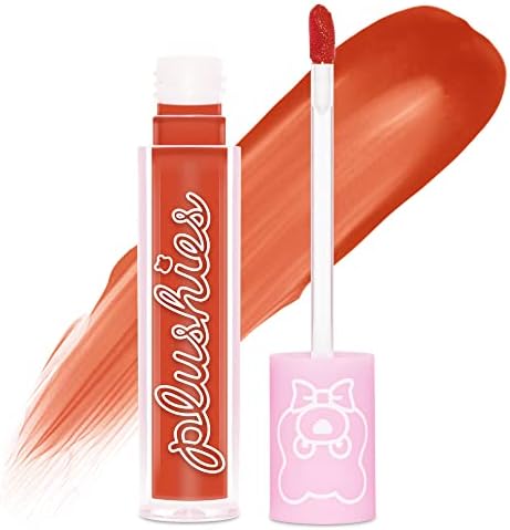 Lime Crime Plushies Soft Matte Lipstick, Pumpkin Latte (Brick Red) - Blackberry Candy Scent - Plush, Long Lasting & High Comfort for All-Day Wear - Talc-Free & Paraben-Free