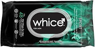 Body Wipes for Men by Whice - Hypoallergenic Full Body Wet Wipes